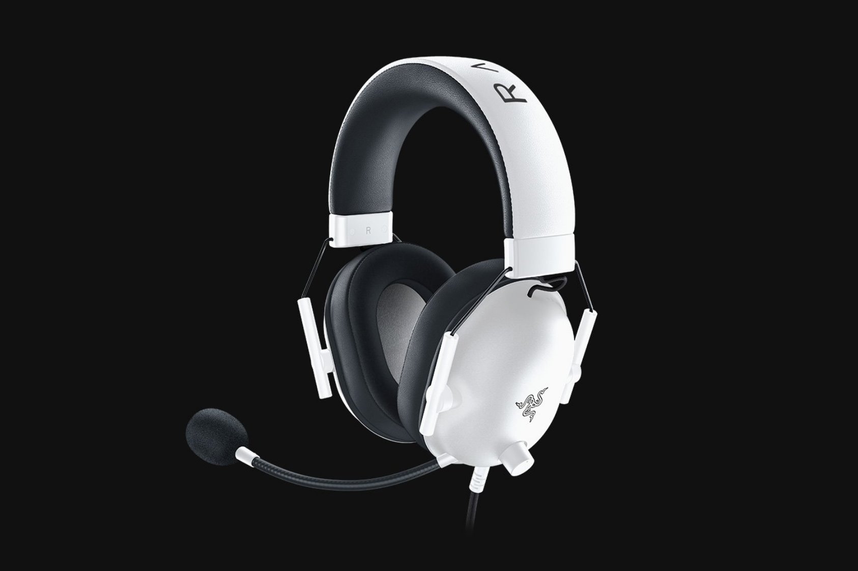 RAZER herní headset Blackshark V2 X - White, 3.5 jack