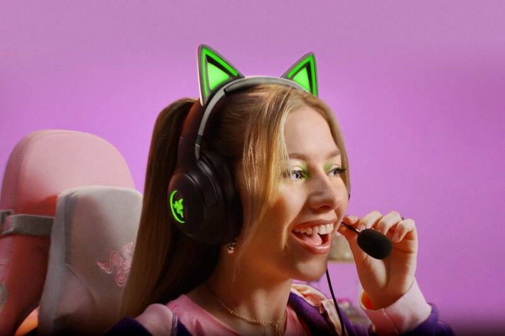 RAZER herní headset Kraken Kitty V2 - Black