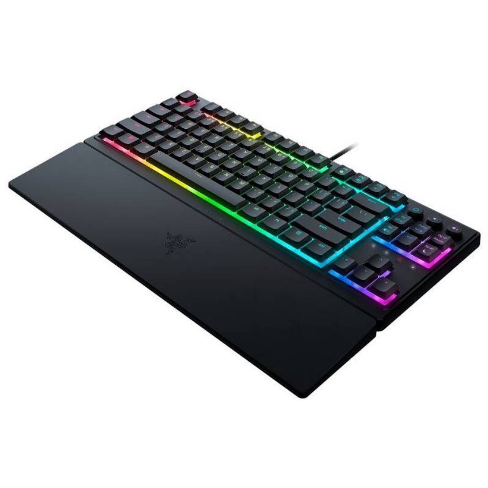 RAZER herní klávesnice Ornata V3 Tenkeyless, US Layout, 8 Razer Chroma™ RGB Lighting Zones, Dedicated Media Keys,