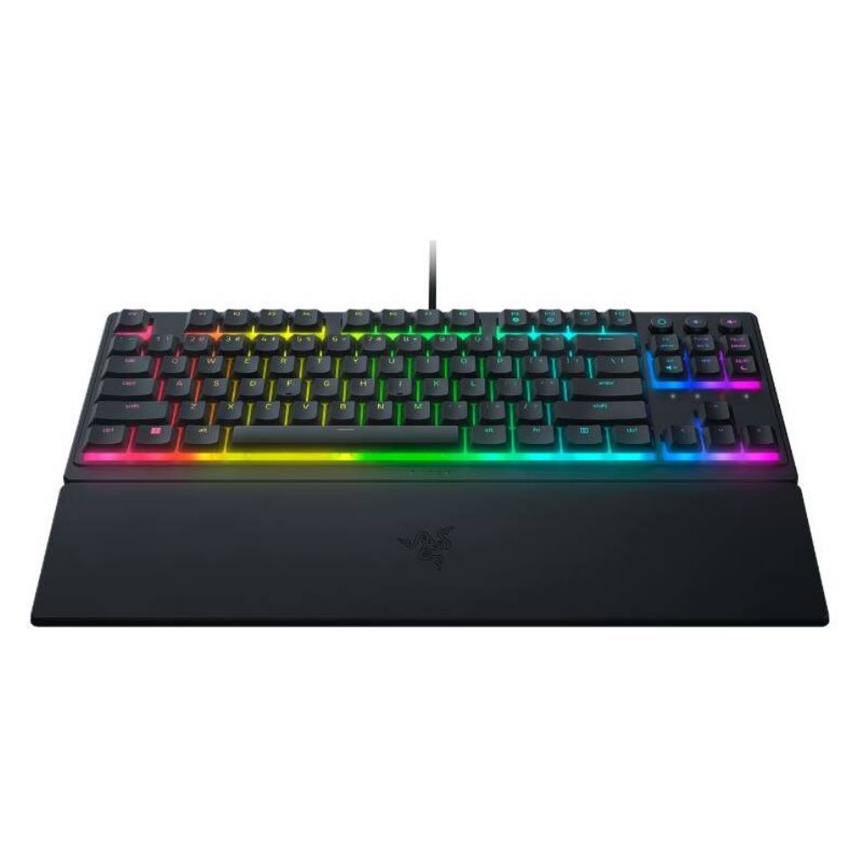 RAZER herní klávesnice Ornata V3 Tenkeyless, US Layout, 8 Razer Chroma™ RGB Lighting Zones, Dedicated Media Keys,