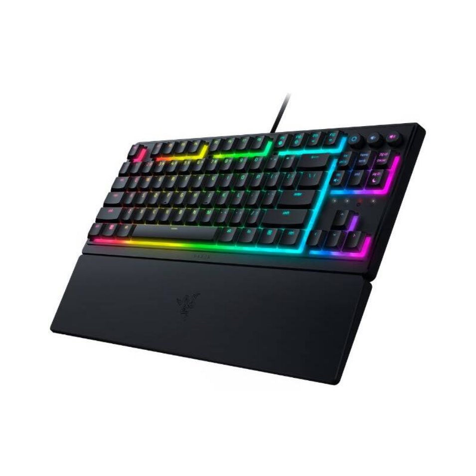 RAZER herní klávesnice Ornata V3 Tenkeyless, US Layout, 8 Razer Chroma™ RGB Lighting Zones, Dedicated Media Keys,