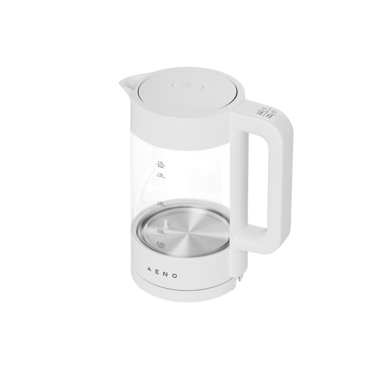 Rychlovarná konvice EK5 - 1,7l, 1850-2200W, Skleněná/bílá
