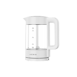 Rychlovarná konvice EK5 - 1,7l, 1850-2200W, Skleněná/bílá