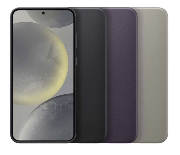 Samsung Zadní kryt z veganské kůže pro S24+, černý