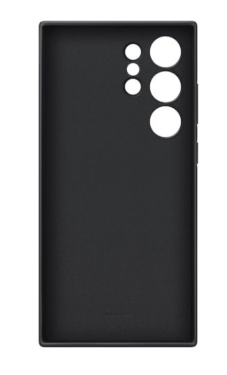 Samsung Zadní kryt z veganské kůže pro S24 ULTRA, černý
