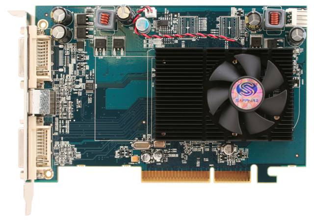 Sapphire HD3650 AGP 512MB DDR2 725/800MHz 2xDVI/TVO SingleSlot Fan