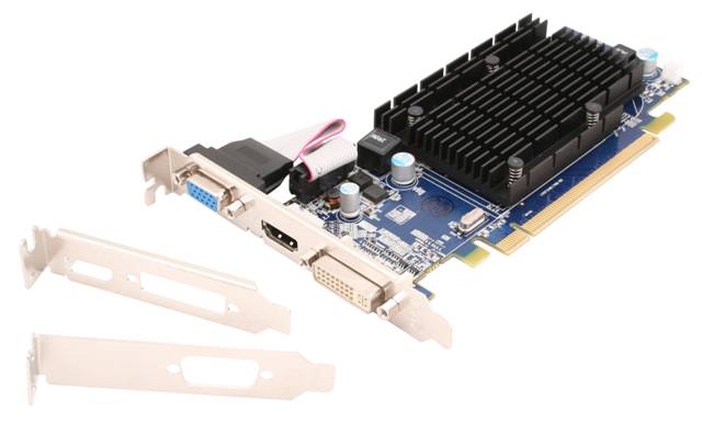 Sapphire HD4350 512MB D2 600/400MHz HDMI+DVI+VGA Heatsink