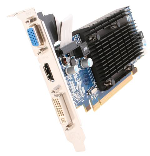 Sapphire HD4550 PCIe 512MB (1GB HM) DDR3 600/667MHz DVI/VGA/HDMI Heatsink