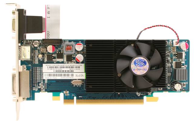 Sapphire HD4650 HM PCIe 512MB DDR2 600/500MHz DVI/VGA/HDMI SnglSlot-fan
