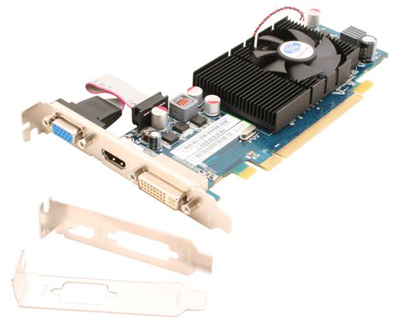 Sapphire HD4650 HM PCIe 512MB DDR2 600/500MHz DVI/VGA/HDMI SnglSlot-fan