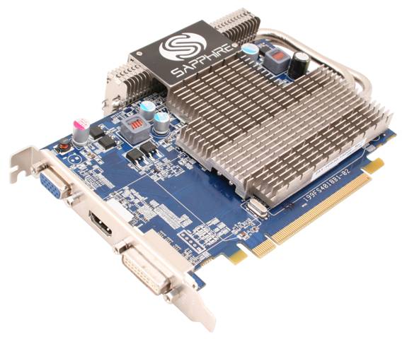 Sapphire HD4650 Ultimate PCIe 1GB HM VRAM DDR2 600/800MHz DVI/VGA/HDMI Heatsink
