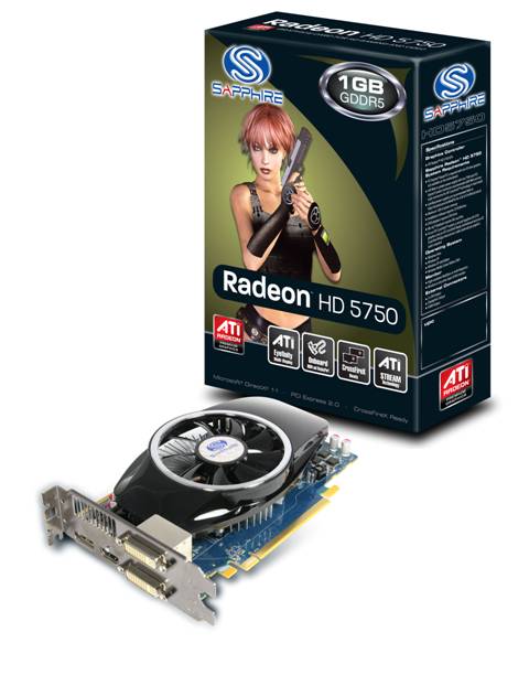Sapphire HD5550 PCIe 1G DDR3 550/667MHz HDMI+DVI-I+VGA SnglSlot Fan LP Bracket