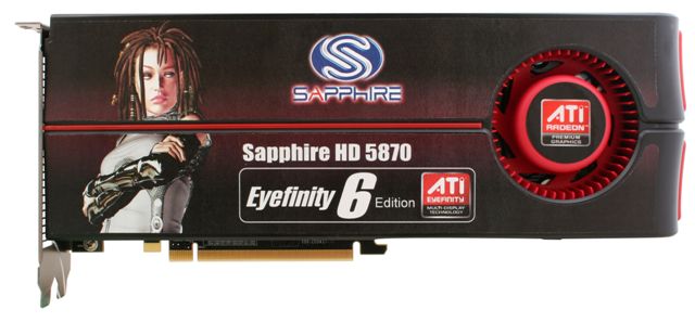 Sapphire HD5870 PCIe 2GB EYEFINITY DDR5 850/1200MHz DVI+HDMI+DP DualSlot-fan
