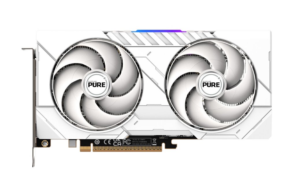 SAPPHIRE PURE AMD RADEON RX 9060 XT GAMING OC 16GB - white