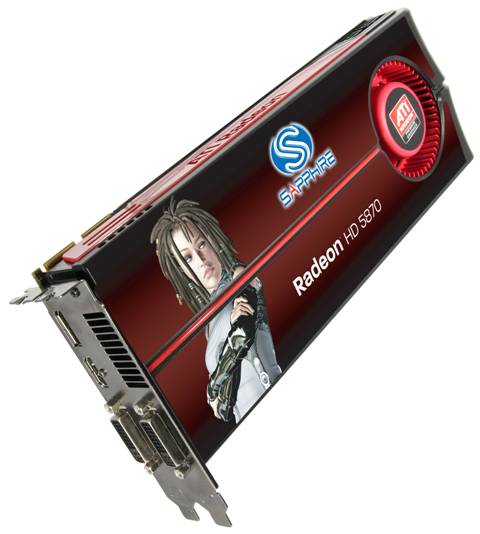 Sapphire Vapor-X HD5870 PCIe 1GB DDR5 875/1250MHz 2xDVI+HDMI+DP DualSlot-fan