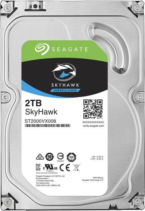 Seagate HDD SkyHawk 3.5" 2TB 5400rpm/SATA-III/256MB