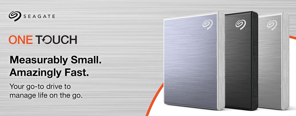 Seagate ® One Touch SSD 1000GB USB-C - Stříbrný