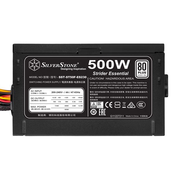 SilverStone 80 PLUS 230V EU 500W ATX zdroj