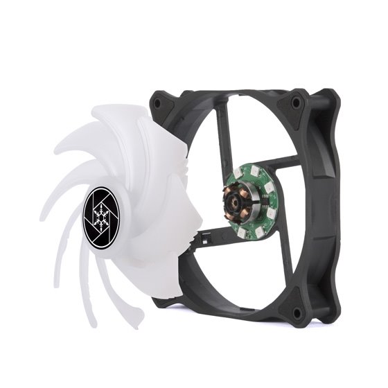 Silverstone Air Blazer 120R,4 Pin PWM fan & 4-1 Pin ARGB (5V LED),černý