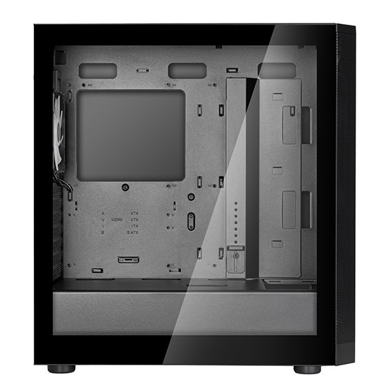 SilverStone FARA 514X, Midi-Tower skříň, 4x RGB větráky v balení, podpora 2x 360mm radiátoru, černý