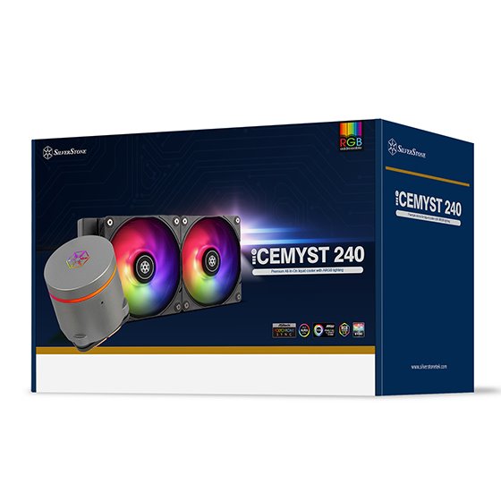 SilverStone IceMyst 240 - 240mm Prémiový AIO vodní chladič, RGB, Intel/AMD kompatibilní