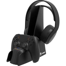 SnakeByte nabíječka 2v1 Dual Charge & Headset Stand 5 pro PS5 černá