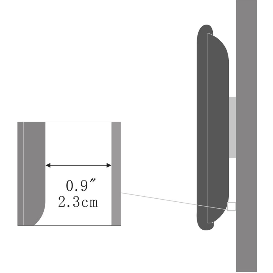 STELL fixní držák slim na TV 25"- 50" SHO 2020, nosnost 40kg - černá