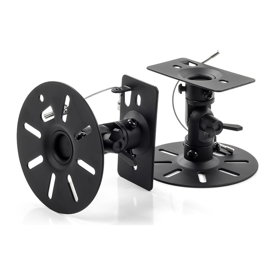 STELL nástěnný držák na reproduktory (pár) SHO 1110, nosnost 15kg - černá