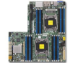 SUPERMICRO 1U server 2x LGA3647, iC621, 12x DDR4 ECC R, 8x SATA3 HS (2,5"), M.2, 2x750W, 2x1GbE, IPMI, WIO