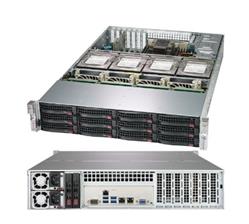 SUPERMICRO 2U chassis 12+4x 3,5" HS SAS3/SATA, 2x1000W (80PLUS Titaninum)