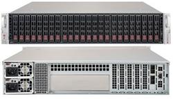 SUPERMICRO 2U JBOD chassis 24x 2,5" HS SAS/SATA (dual expander 8x SFF 8644 + IPMI), 2x740W (80PLUS Platinum)