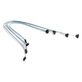 SUPERMICRO 70/59/48/38cm, SATA CBL Set of 4, Round Standard Connector to Right Angle Connector, PB Free
