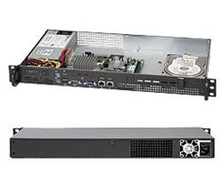 SUPERMICRO mini1U chassis Přední I/O, 1x 3,5" fixed HDD (nebo s MCP-220-00044-0N 2x2,5"), 200W, pro Atom MB