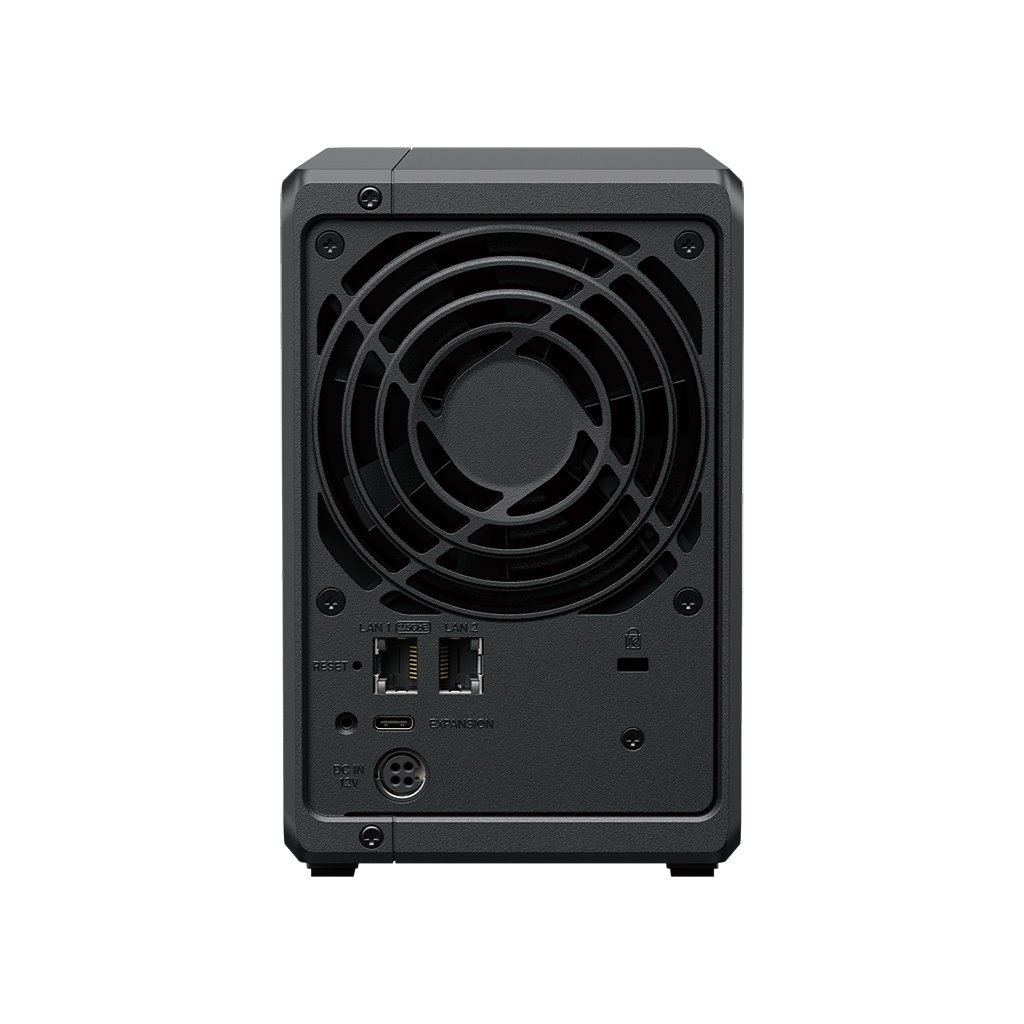 Synology DiskStation DS725+, 2-bay NAS, CPU DC AMD Ryzen R1600 64bit, RAM 4GB, USB-C, LAN 1x 2.5Gb + 1x 1Gb
