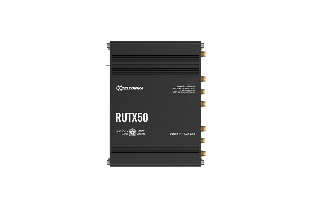 Teltonika RUTX50 Průmyslový 5G Wi-Fi Router, GPS