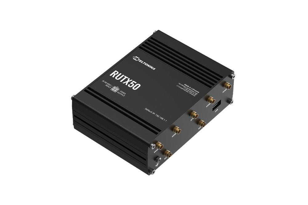 Teltonika RUTX50 Průmyslový 5G Wi-Fi Router, GPS