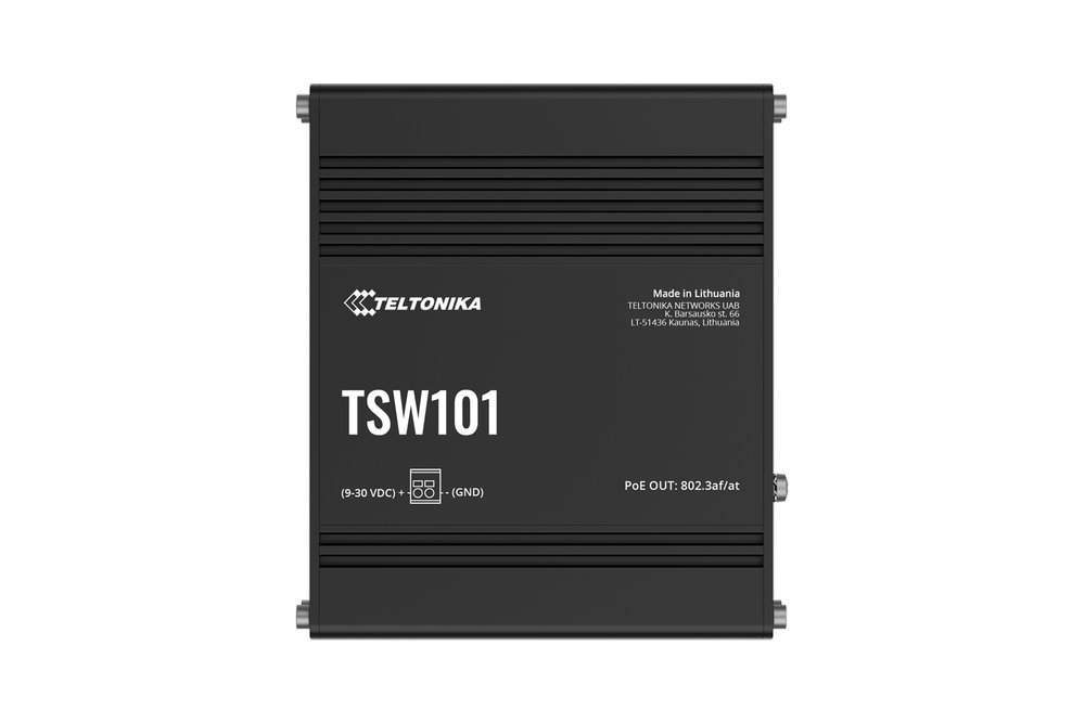 Teltonika TSW101 Průmyslový PoE Switch bez managementu 5G 60W