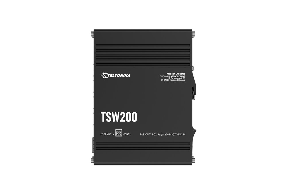 Teltonika TSW200 Průmyslový PoE Switch bez managementu 8G 2SFP 240W
