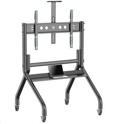 TEST - ONKRON Mobile TV stand with bracket 60"-120" Screens up to 150 kg, Black