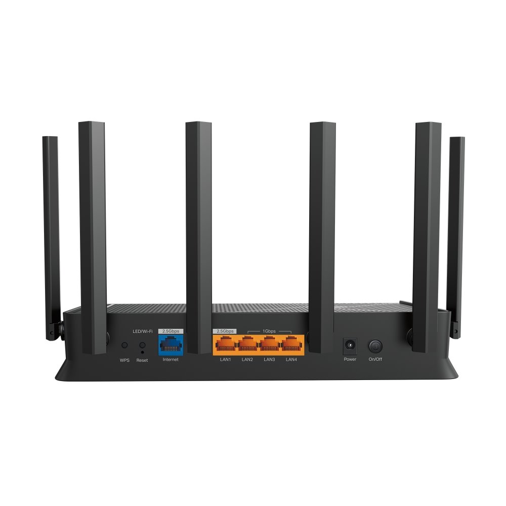TP-link Archer BE400 Dual-Band Wi-Fi 7 Router BE6500, 6 int., 2x2.5G, 3x1G, 1×USB-A 3.0
