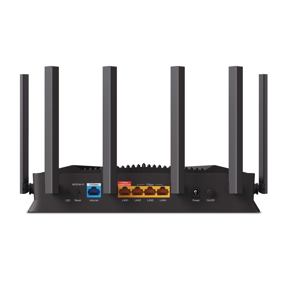 TP-link Archer GE400 Dual-Band Wi-Fi 7 Gaming Router BE6500, 6 ext., 2x2.5G, 3x1G, 1×USB-A 3.0
