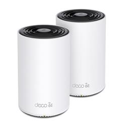 TP-LINK AXE5400 Whole Home Mesh Wi-Fi 6E System: 574 Mbps/2.4 GHz + 2402 Mbps/5 GHz + 2402 Mbps/6 GHz - 2 pack