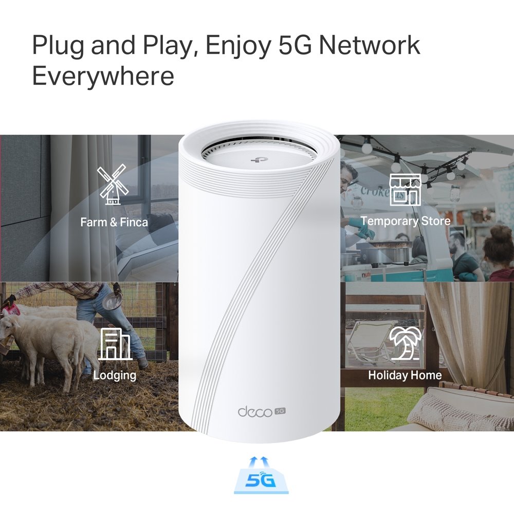 TP-link Deco BE65-5G Tri-Band Wi-Fi 7 Mesh Router BE9300, int., 3x2.5G, 1ks