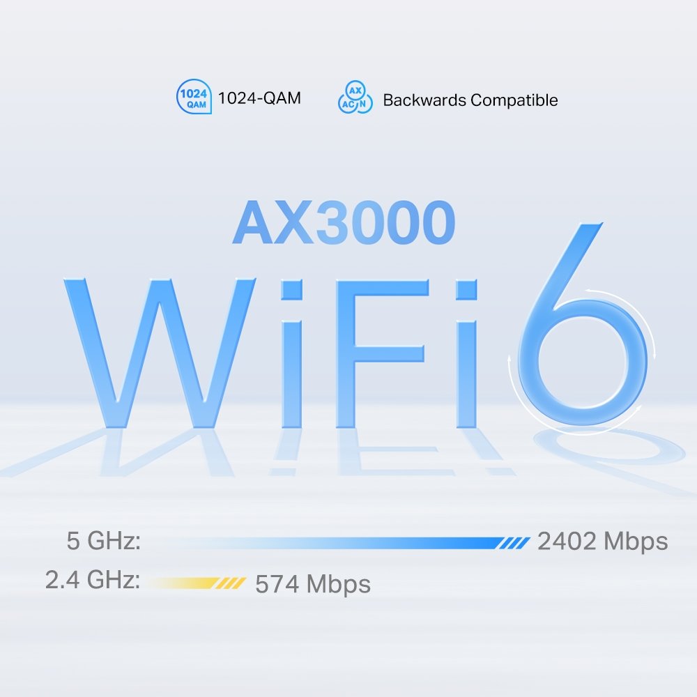 TP-link Deco X50-5G Dual-Band Wi-Fi 6 Mesh Router AX3000, 2x2 int., 1x2.5G, 2x1G, 1ks