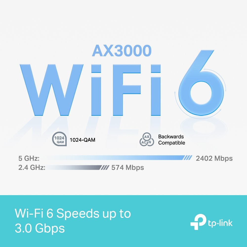 TP-link Deco X50 Pro Dual-Band Wi-Fi 6 Mesh System AX3000, 2 int., 2x2.5G, 3ks