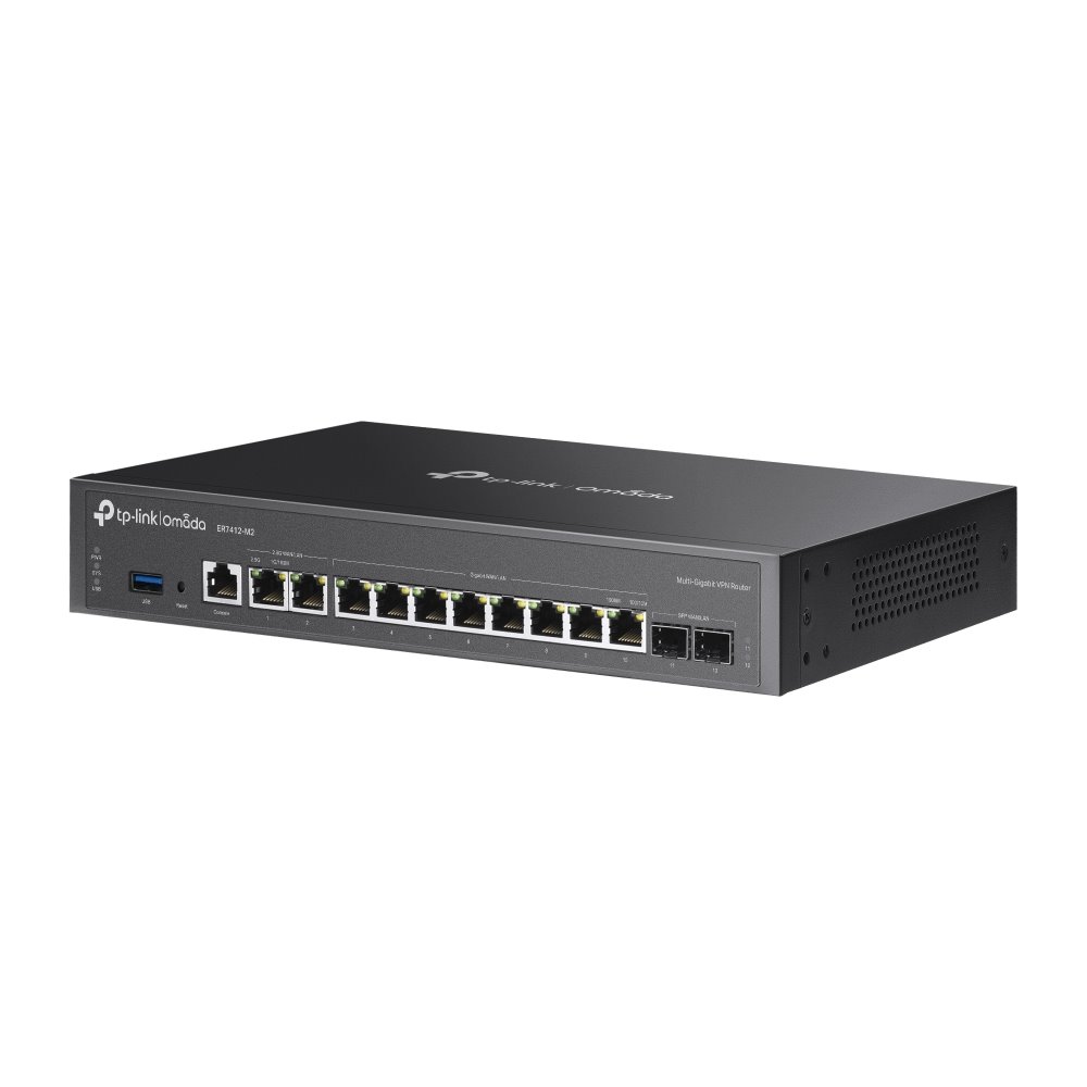 TP-link ER7412-M2 Omada 2.5G VPN Router 2x 2.5G WAN/LAN, 2SFP WAN/LAN, 8G WAN/LAN, 1x USB 3.0