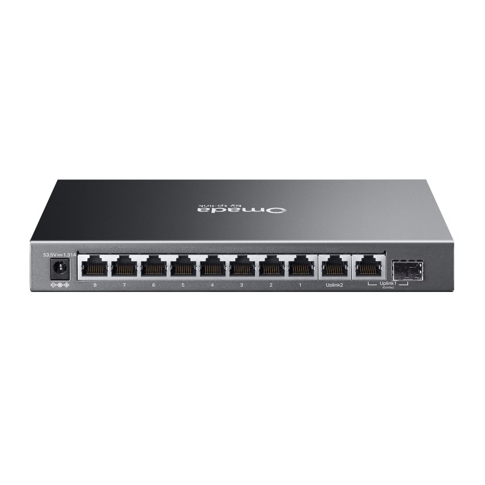 TP-link ES210GP Switch 10G, 9x PoE+ (123W), 1SFP, Easy Managed, Desktop