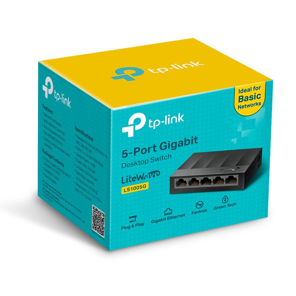 TP-link LS1005G Switch 5G, plastový, Desktop