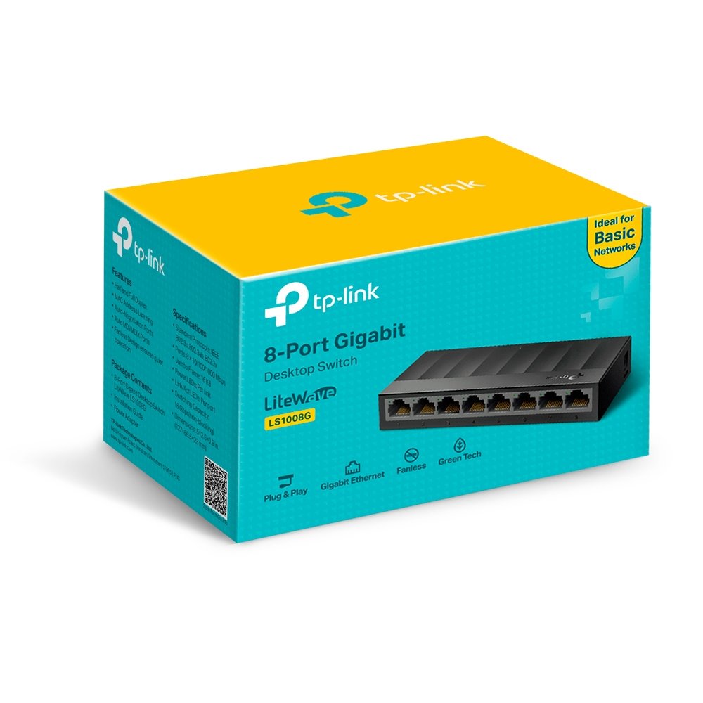 TP-link LS1008G Switch 8G, plastový, Desktop