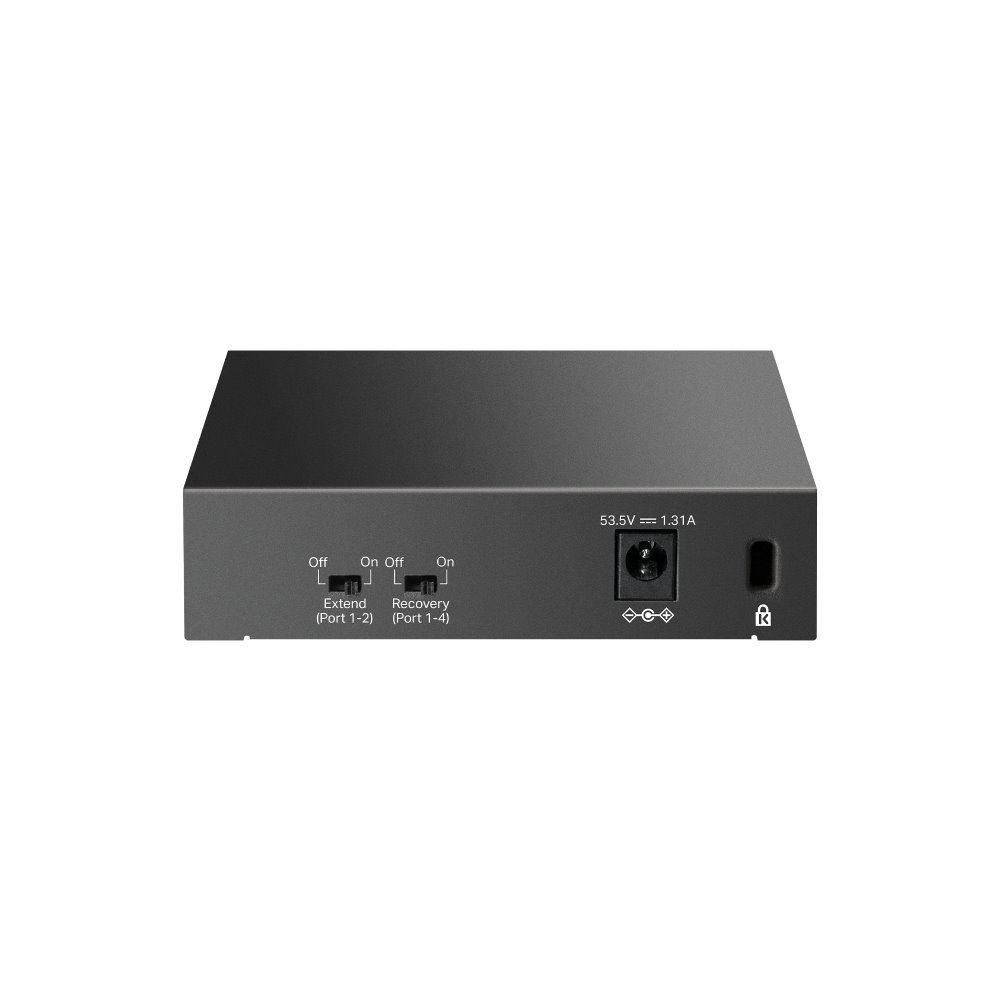 TP-link LS105GP Switch 5G, 4x PoE+ (65W), kovový, Desktop